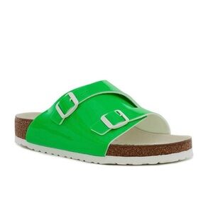 New- Men’s neon green Size 44 Birkenstock sandal